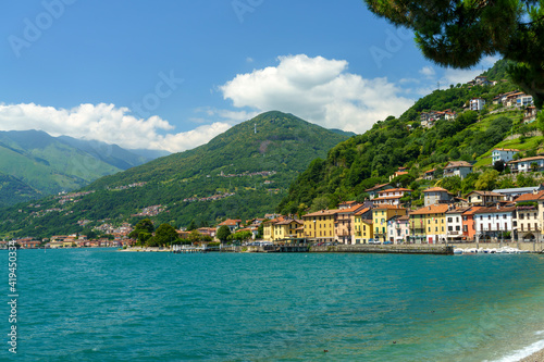 The lake of Como (Lario) at Domaso, Italy