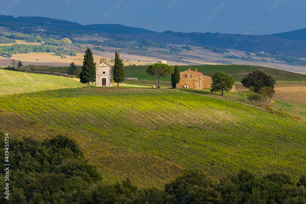 Chapel of the Madonna di Vitaleta, San Quirico d Orcia, Tuscany, Italy
