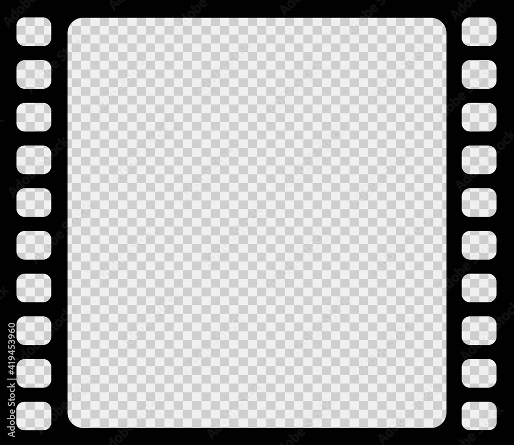 Movie frame vector icon. Film strip