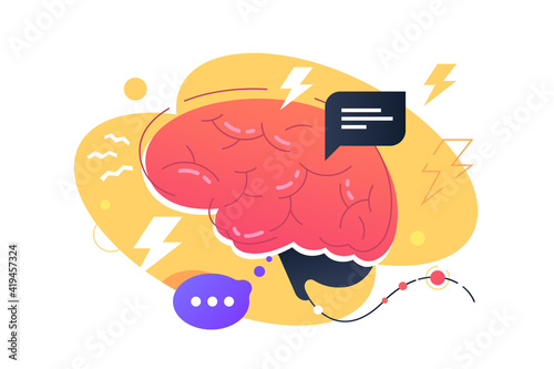 Inside person brain