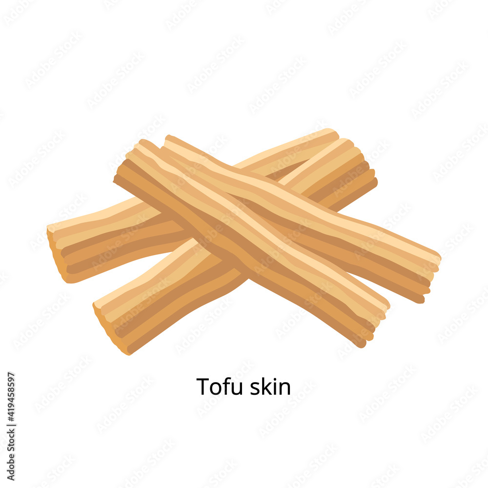 Tofu skin, yuba, bean curd skin, bean curd sheet, or bean curd robes