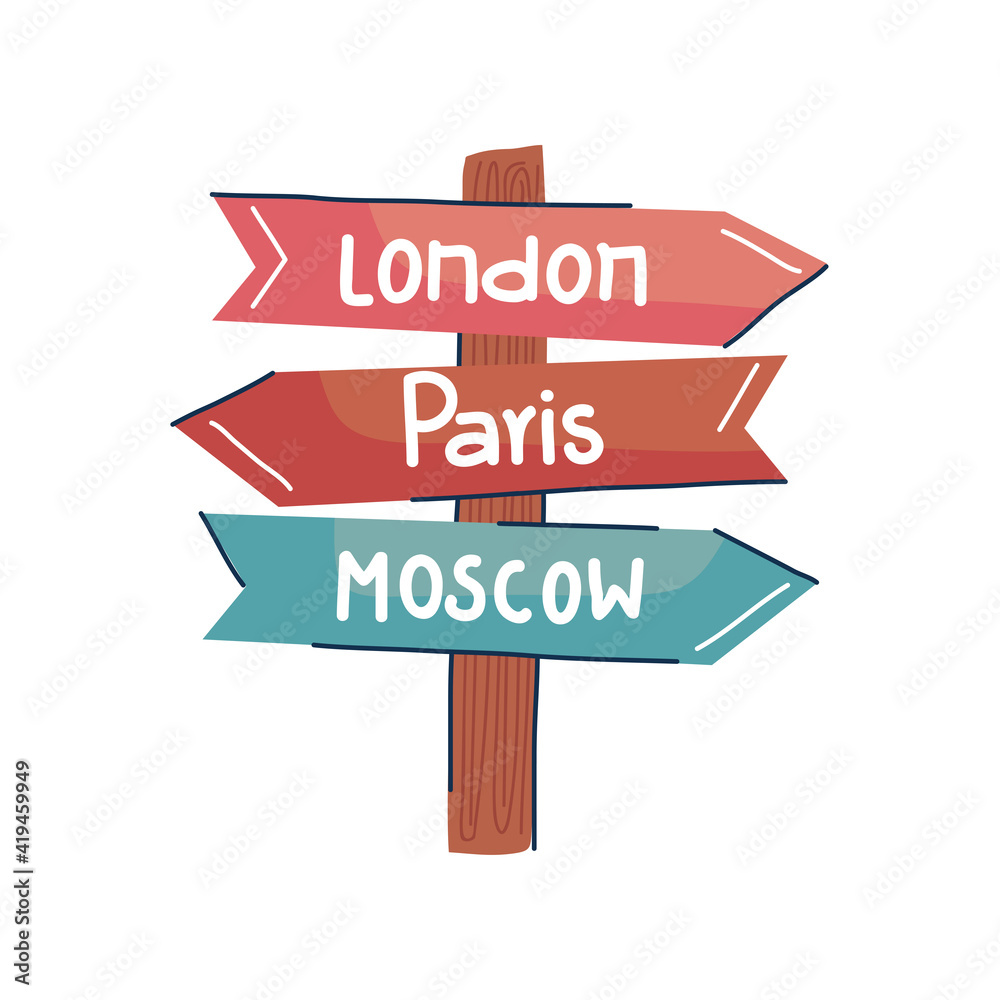 travel wooden arrows with countries travel wooden arrows with countries
