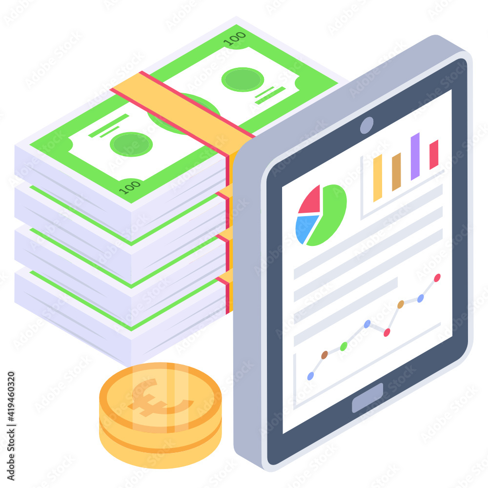 Tax report analysis isometric style icon, editable vector
Tax report analysis isometric style icon, editable vector
