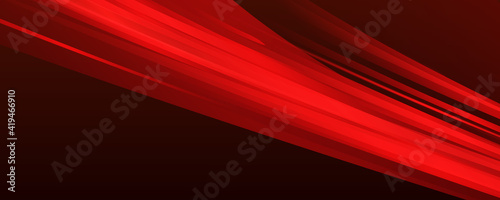 Abstract red light background. Illustration of abstract red and black metallic with light ray and glossy line. Metal frame design for background. Vector design modern digital technology concept