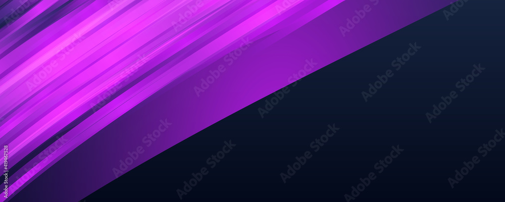 Modern purple light tech digital futuristic background for wide banner with copy space for text