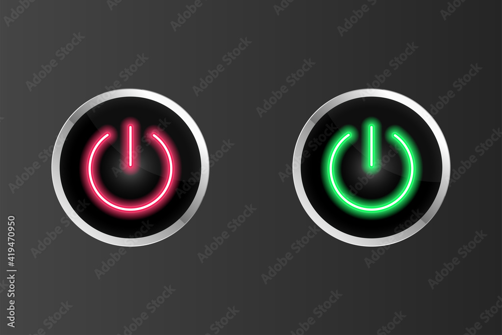 On off button symbol icon vector illustration. Stock Vector | Adobe Stock