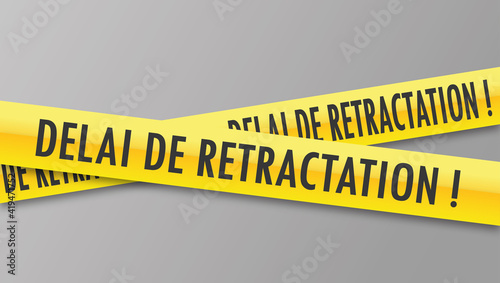 Logo délai de rétractation.