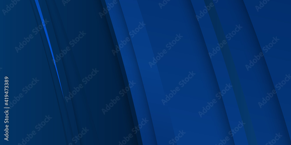 Obraz premium 3D modern wave curve abstract presentation background. Luxury paper cut background. Abstract decoration, golden pattern, halftone gradients, 3d Vector illustration. Dark blue background