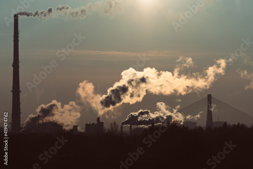 Factory chimneys