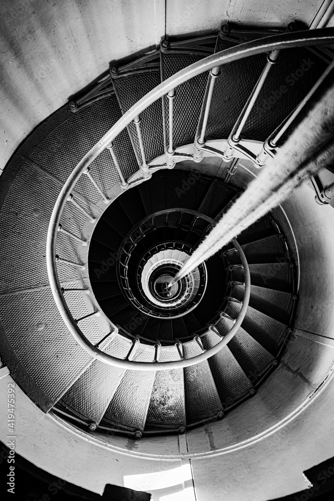 Fototapeta premium spiral staircase in lighthouse
