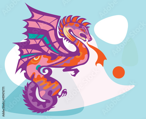 Traditional asian dragon