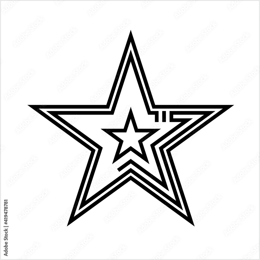 Obraz premium Star Icon, Star Shape Icon