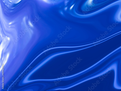 blue silk background with beautiful fantasy Liquid paint. Art design for your design. Colorful bright combination of colors.