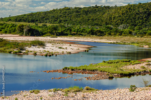 Paraguacu River in the Chapada Diamantina, Lençóis, Bahia State, Brazil on June 9, 2007.