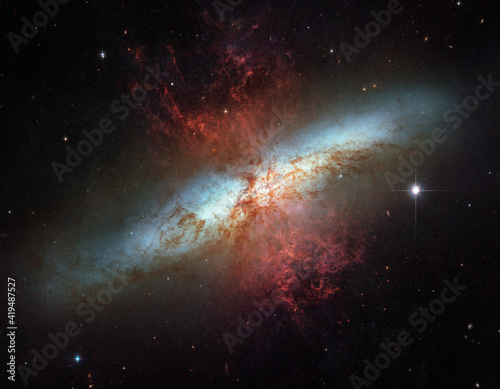 Fototapeta Naklejka Na Ścianę i Meble -  Vivid galaxies and nebulae
