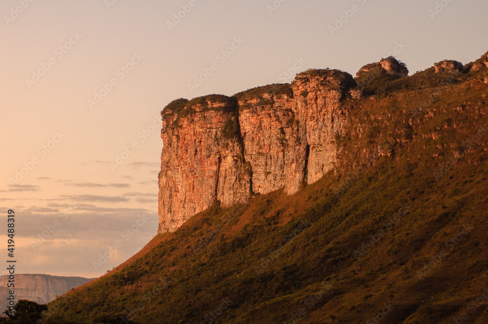 Rocky cliffs in the Chapada Diamantina National Park, Bahia State, Brazil on June 8, 2007.