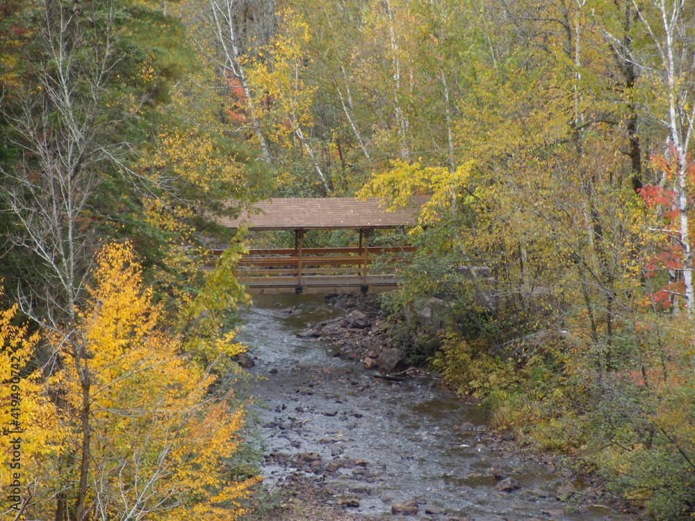 La Tuque region of southern Quebec during the colourful fall season La Tuque region of southern Quebec during the colourful fall season