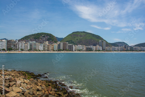 Copacabana fort with view to Copacabana beach photo