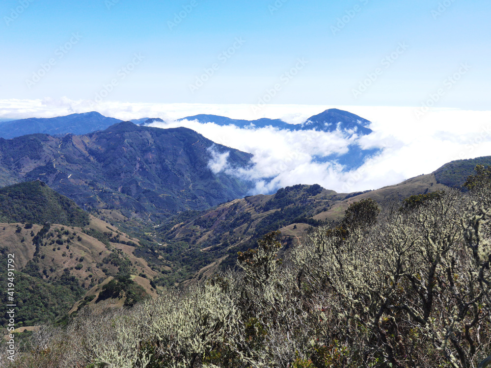 View from Cerro Dragón Costa Rica