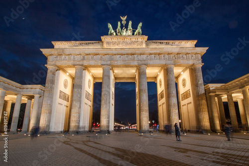 Brandenburg Gate at night / Berlin, Germany