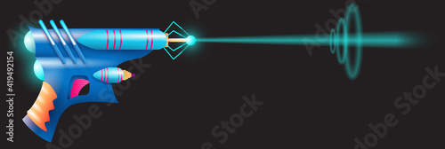 Bright color blaster with fire
