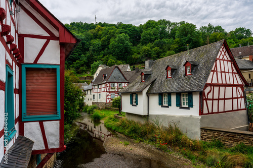 Half-timbered village of Monreal, the most beautiful village in the Eifel, Germany.