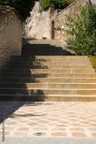 stone stairs in ancient town