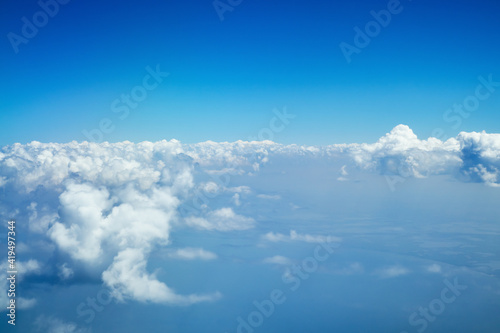 aerial photography of white clouds in the blue sky