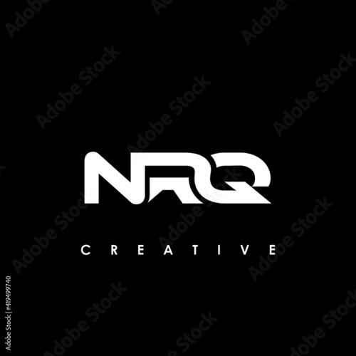 NRQ Letter Initial Logo Design Template Vector Illustration