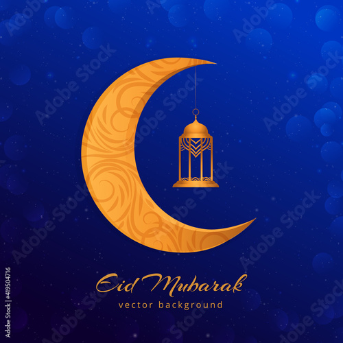 Eid Mubarak modern islamic background