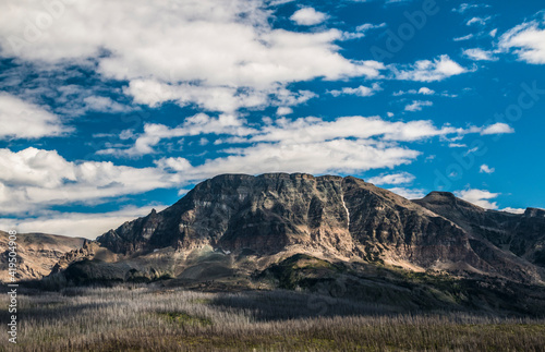 dramatic summer landscape photo taken in Glacier national Park in Montana.