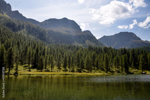 Lago di San Pellegrino in Dolomites 