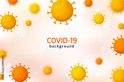 COVID background design with bacteria cells for Novel Coronavirus (2019-nCoV)