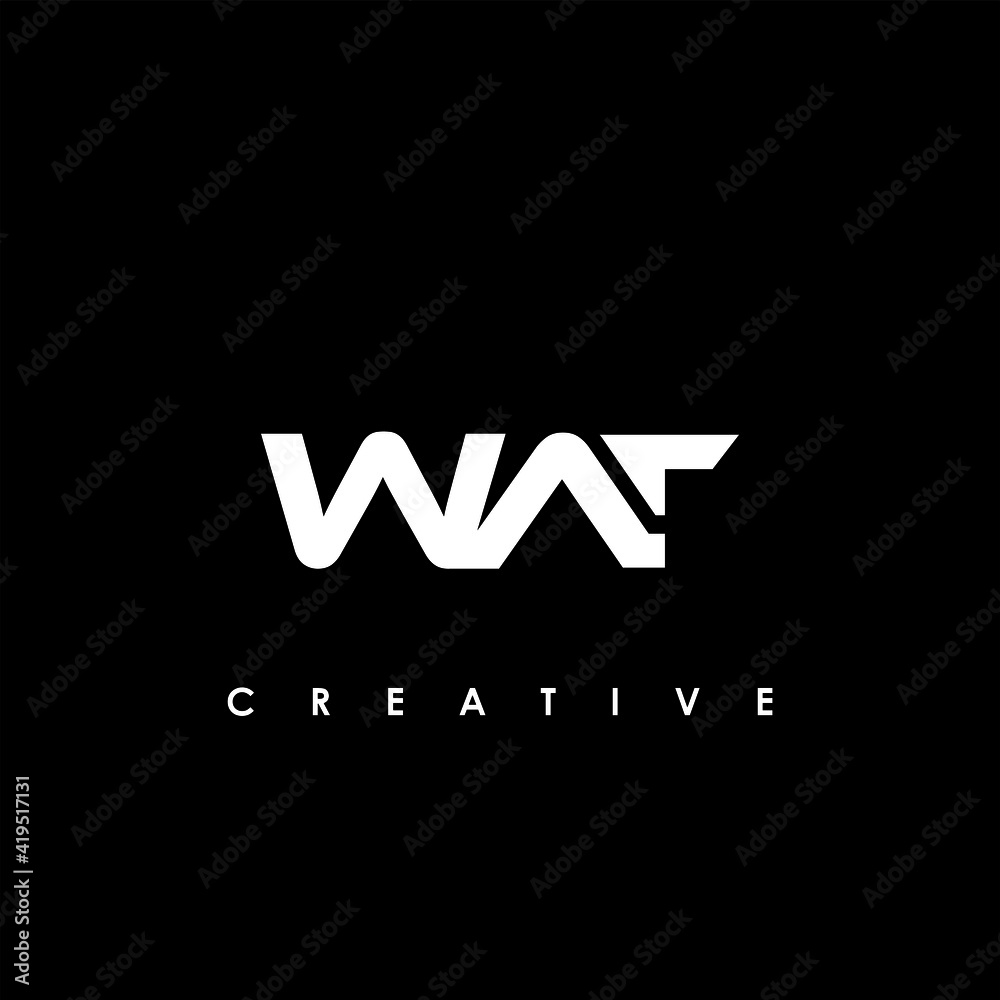 WAT Letter Initial Logo Design Template Vector Illustration WAT Letter Initial Logo Design Template Vector Illustration