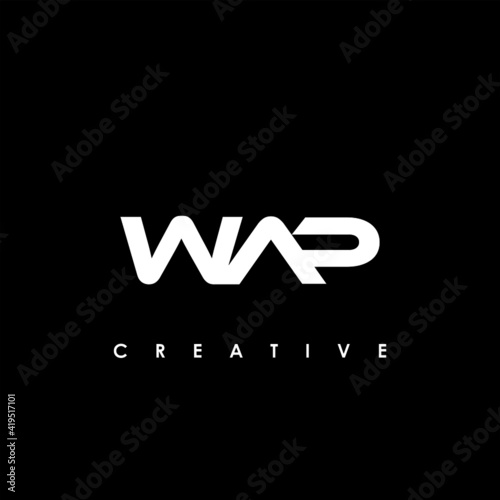 WAP Letter Initial Logo Design Template Vector Illustration