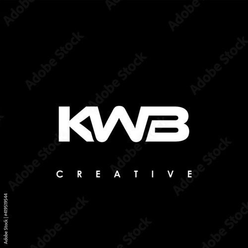KWB Letter Initial Logo Design Template Vector Illustration