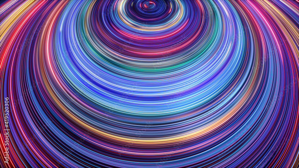 3d render, abstract background with vortex of lines glowing in ultraviolet spectrum 3d render, abstract background with vortex of lines glowing in ultraviolet spectrum