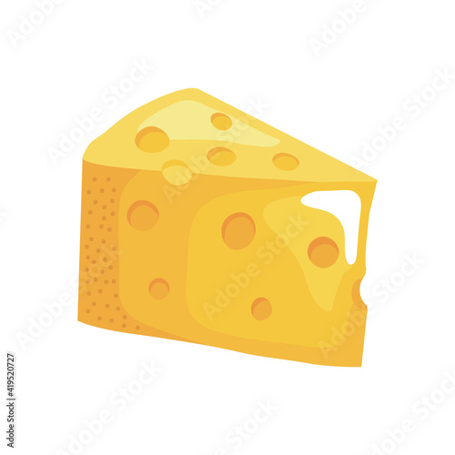 fresh cheese portion food icon