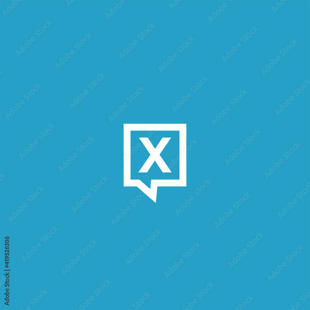 Logo Box X letter logo Design Logo Box X letter logo Design