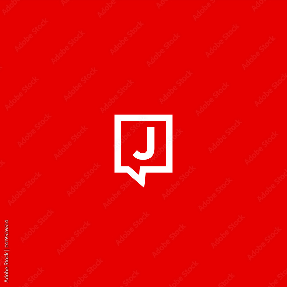 Logo Box J letter logo Design Logo Box J letter logo Design