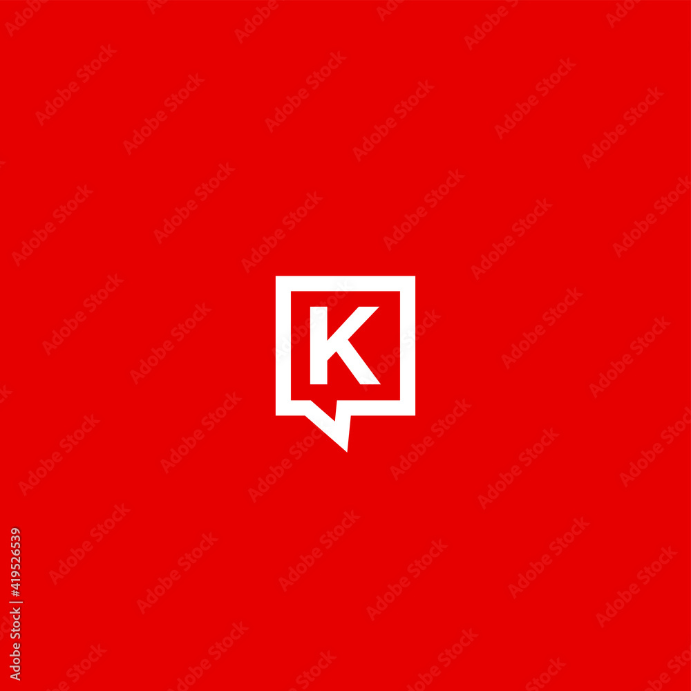 Logo Box K letter logo Design Logo Box K letter logo Design