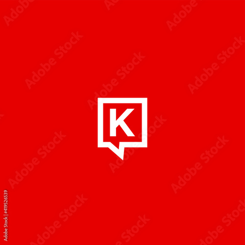  Logo Box K letter logo Design