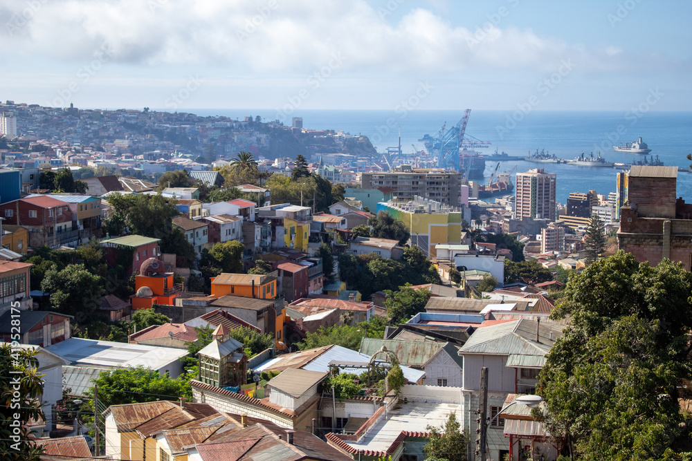 Fototapeta premium Ciudad portuaria 