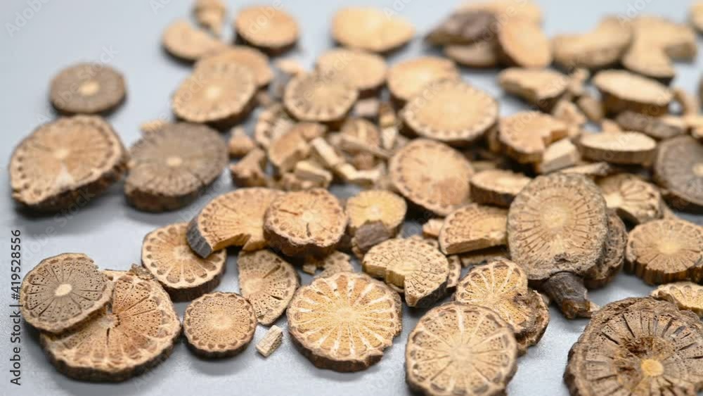 side pan view herb QingFengTeng or Sinomenii Caulis or Ovientvine Stem