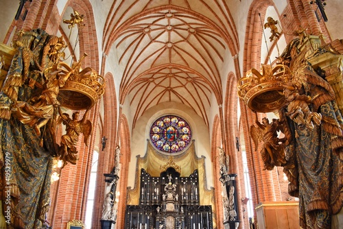 Interior of Storkyrkan church. They were designed by the celebrated architect Nicodemus Tessin the Younger and made by Butchard Precht. photo