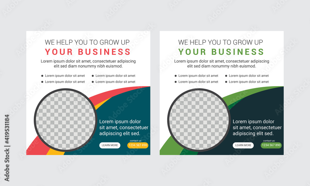 Clean colorful Social Media Post Design Clean colorful Social Media Post Design