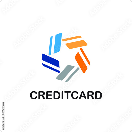 Credit cards form a star shape