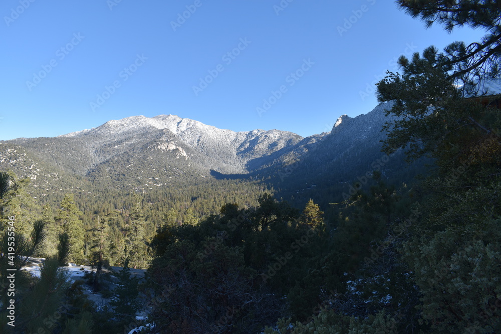 Snow Covered Mountain Ridge