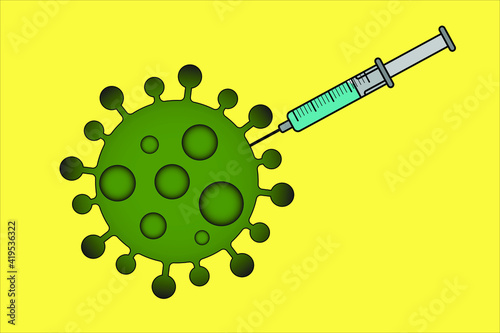 The virus that was injected by vaccine