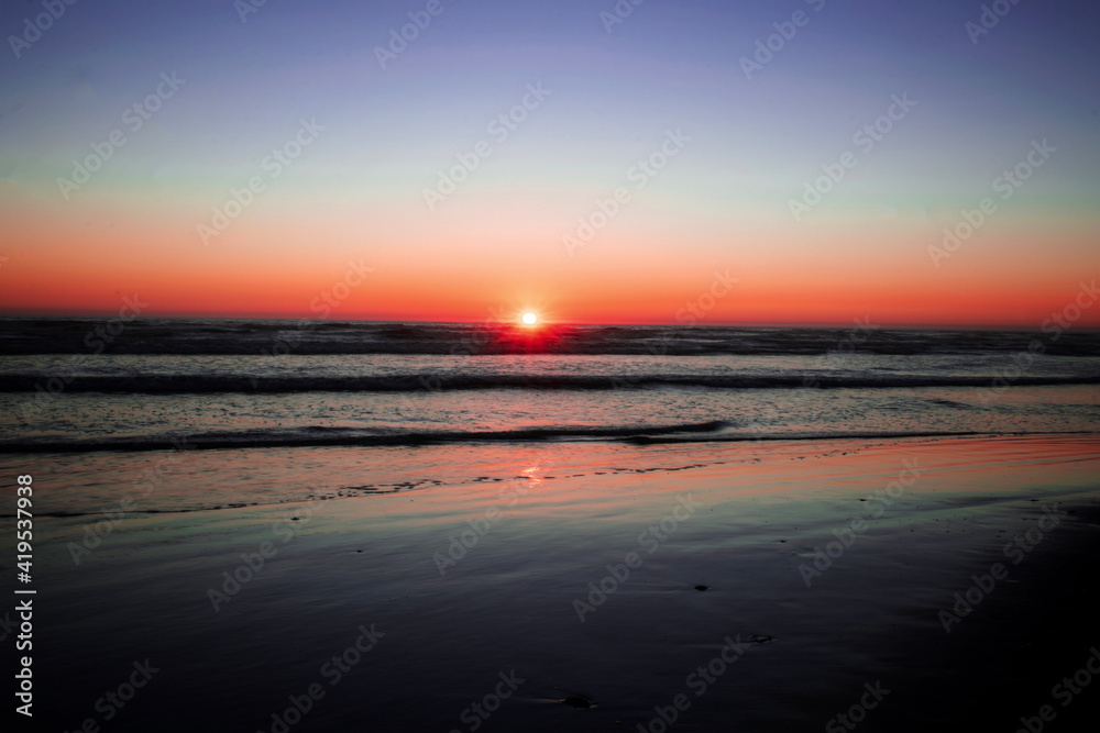 sunset on the beach sunset on the beach